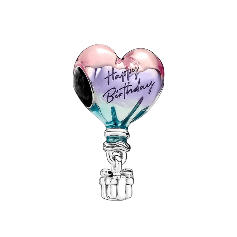 WANIUS 10 Pack Silver Charms for Pandora Bracelets and Necklaces Charms for Women CZ Pendant Jewelry Charm Set (Style 02)