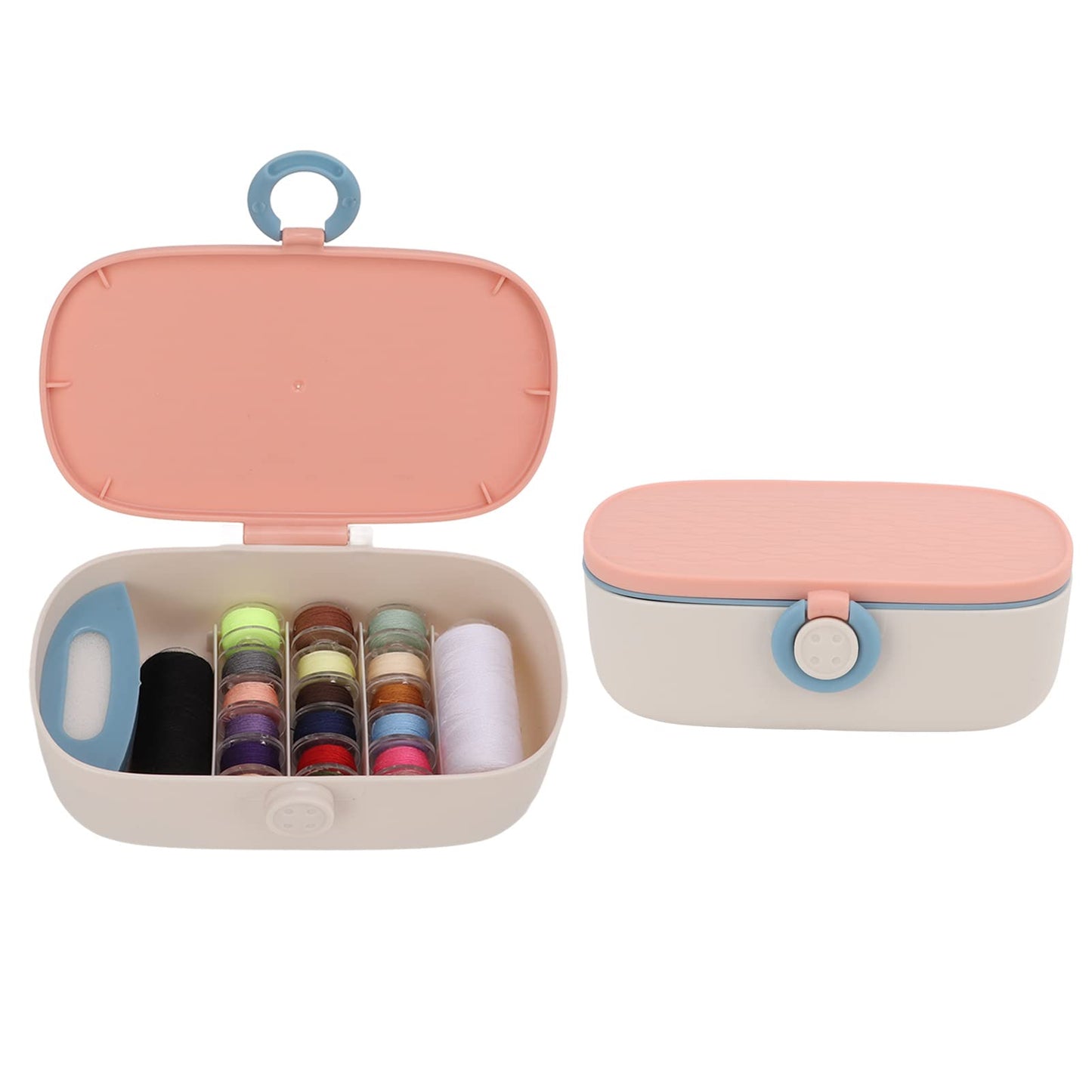 Mini Sewing Kit Portable Travel Small Needle and Thread Kit Sewing for Basic Repairs Plastic Polyester 1 Set Light, Space Saving Sewing