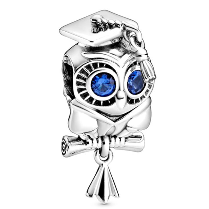 10 Pack Silver Bead Charms for Pandora Bracelets and Necklaces Charm for Woman Dangle Pendant Beads Set (D)