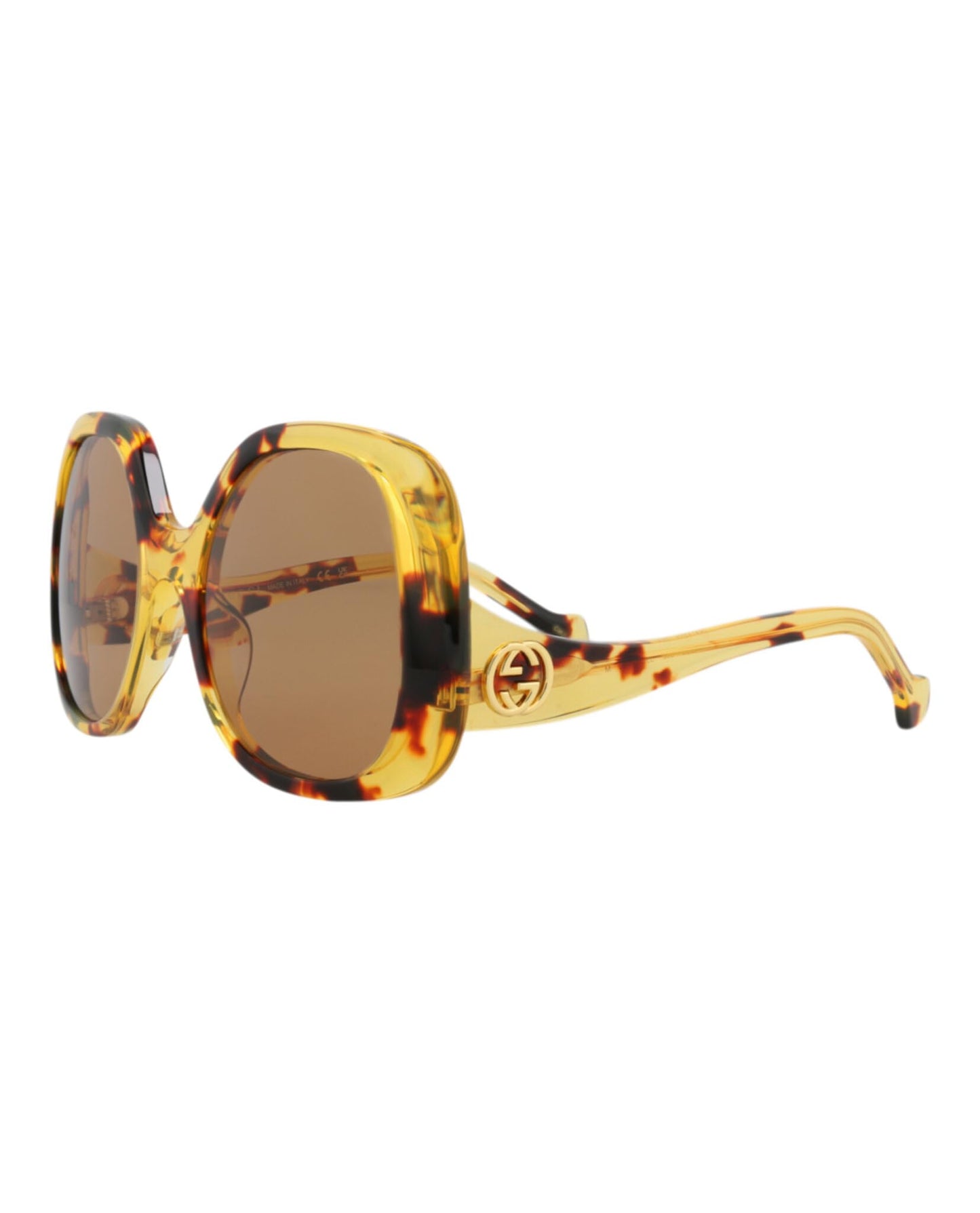 Gucci Round-Frame Acetate Sunglasses