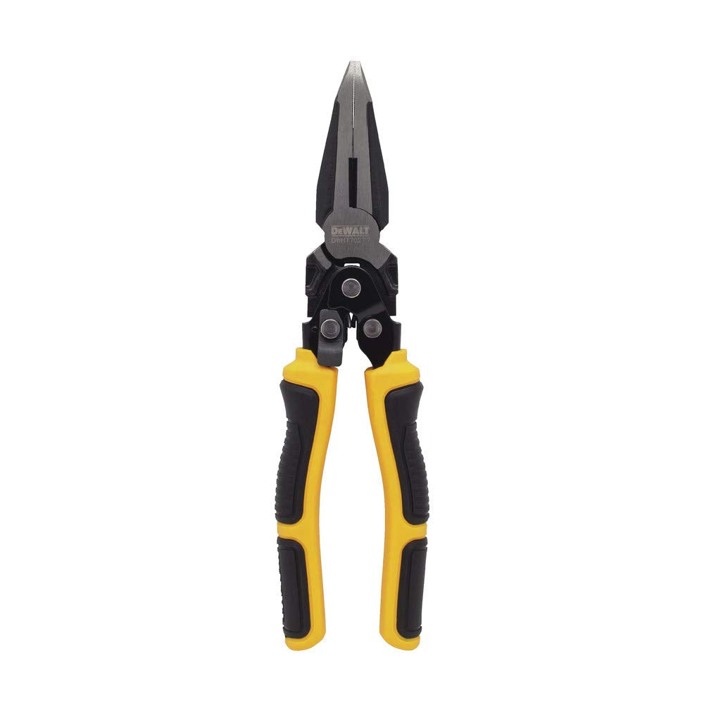 DEWALT DWHT70277 Compound Action Long Nose Pliers 9 Inch , Black