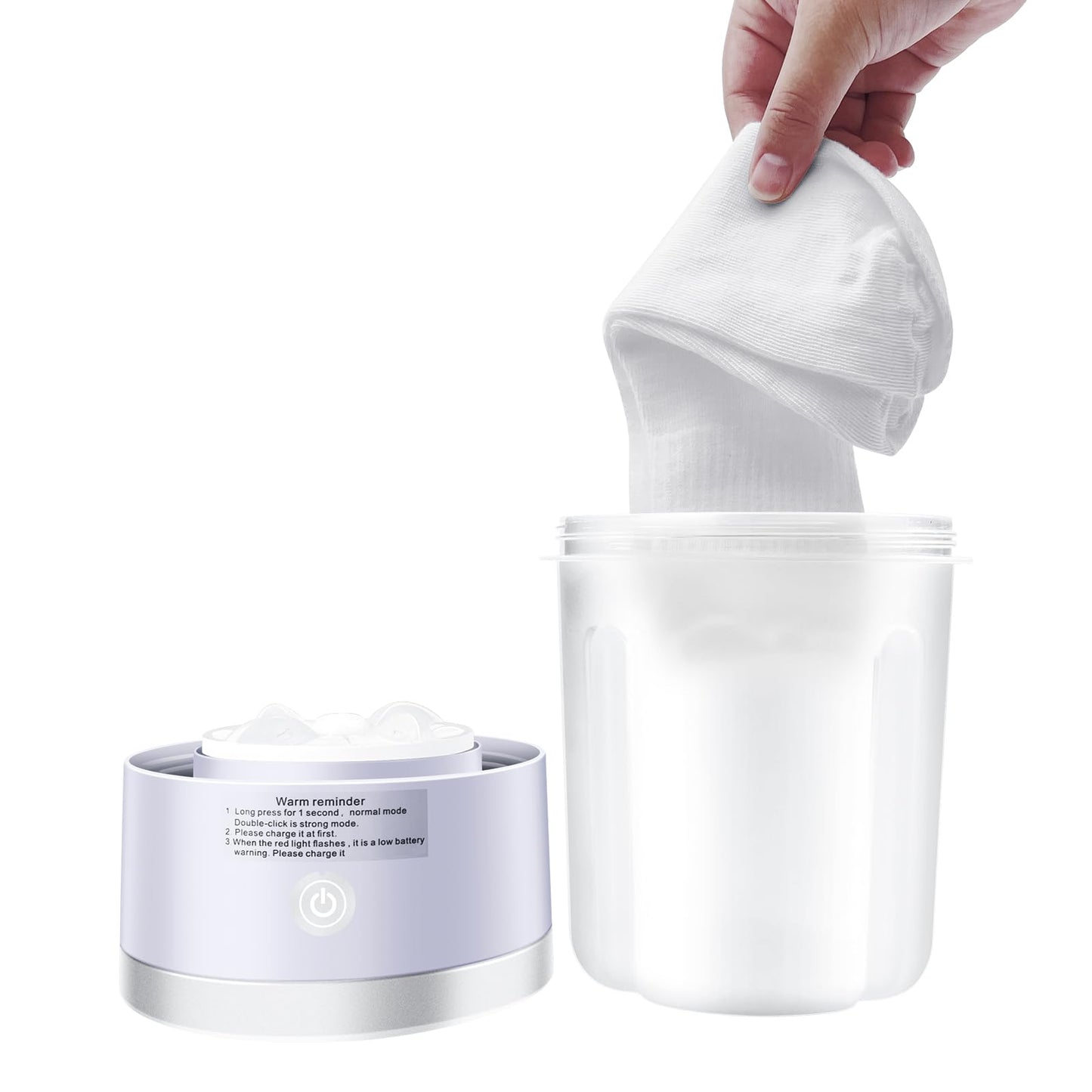 Underwear Washing Machine, Portable Mini Washing Machine | Compact Deep Cleans Underwear, Baby Clothes, Small Laundry | Lightweight for Apartment, Dorm, Hotel, Travel & Camping(Purple)