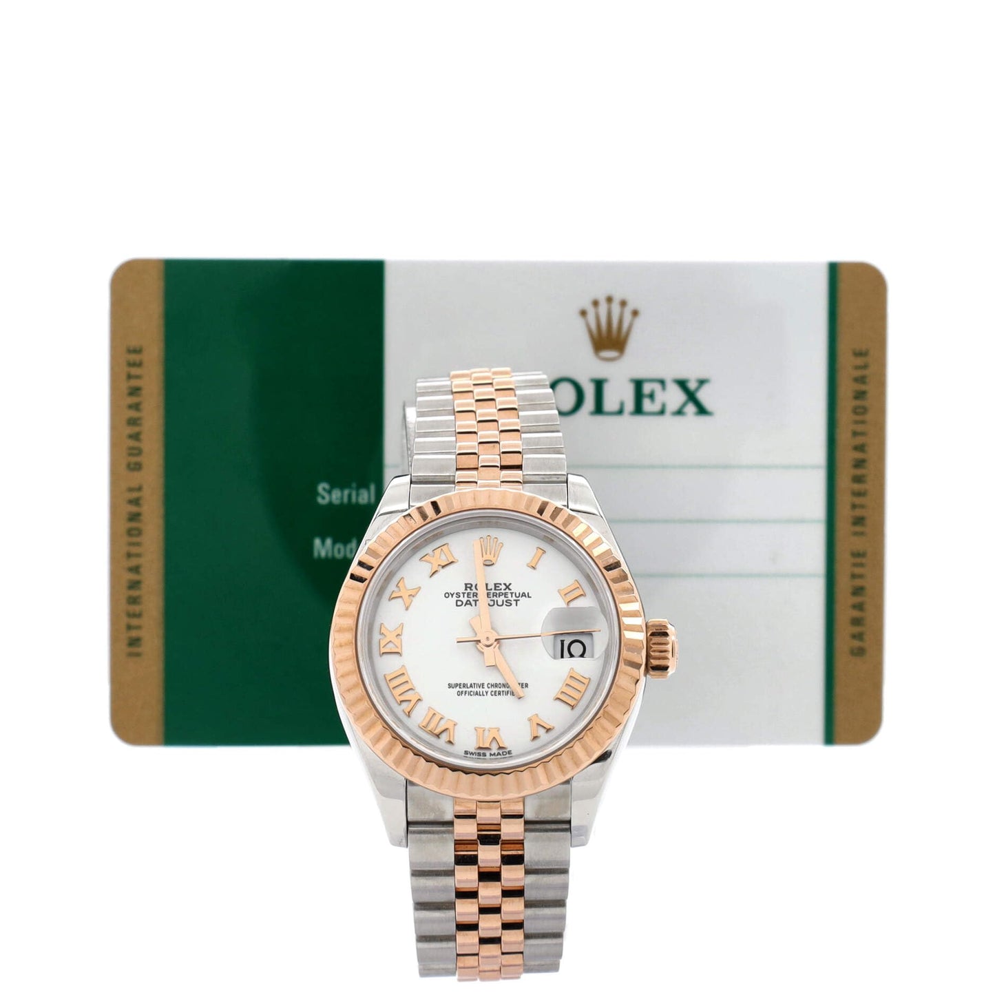 Rolex, Pre-Loved Oyster Perpetual Datejust Automatic Watch Stainless Steel and Rose Gold 28