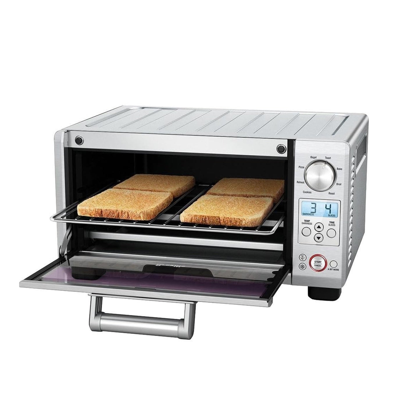 Breville BOV450XL Mini Smart Countertop Oven and Toaster Oven, Small, Brushed Stainless Steel