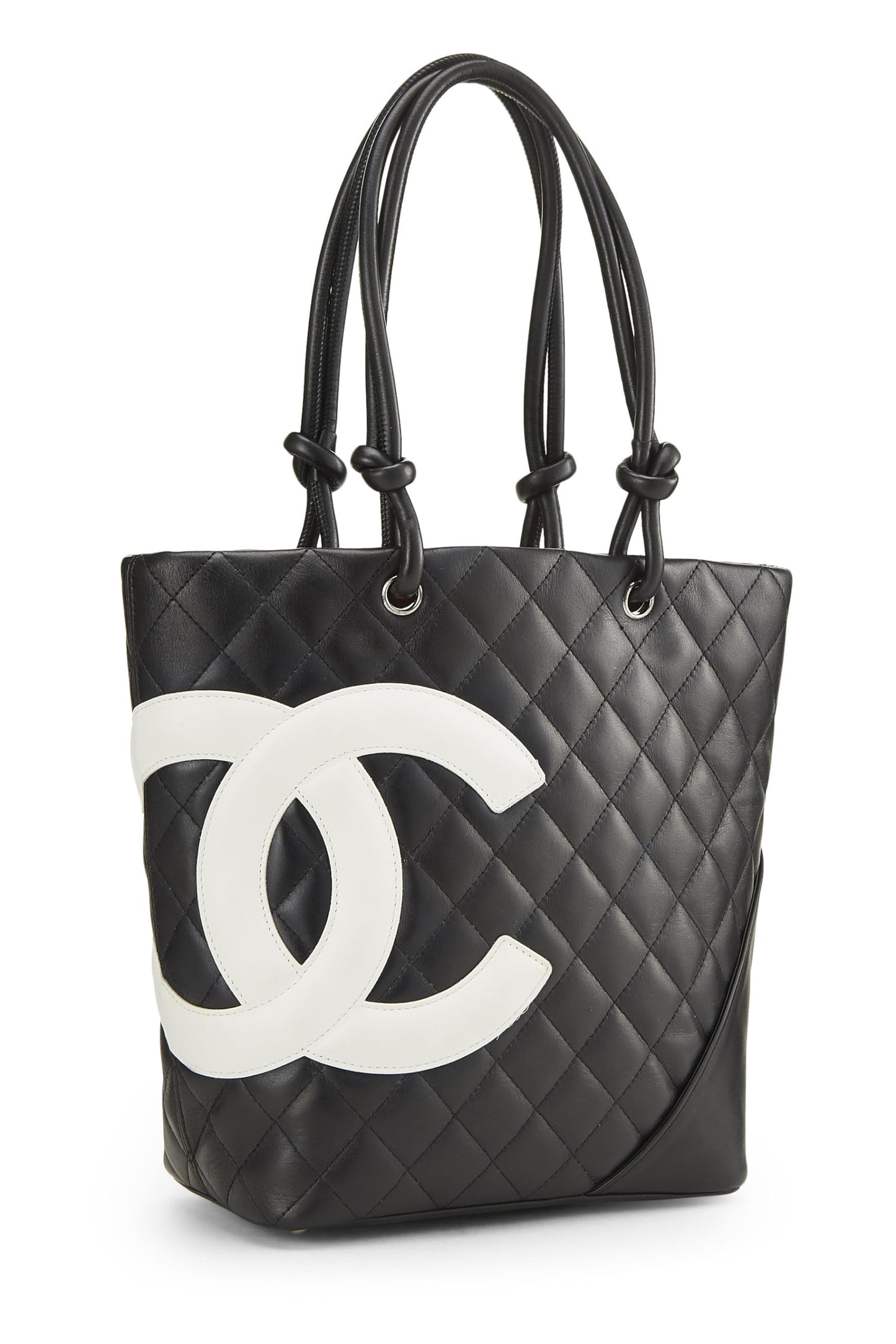 Chanel, Pre-Loved Black Quilted Calfskin Cambon Tote Mini, Black