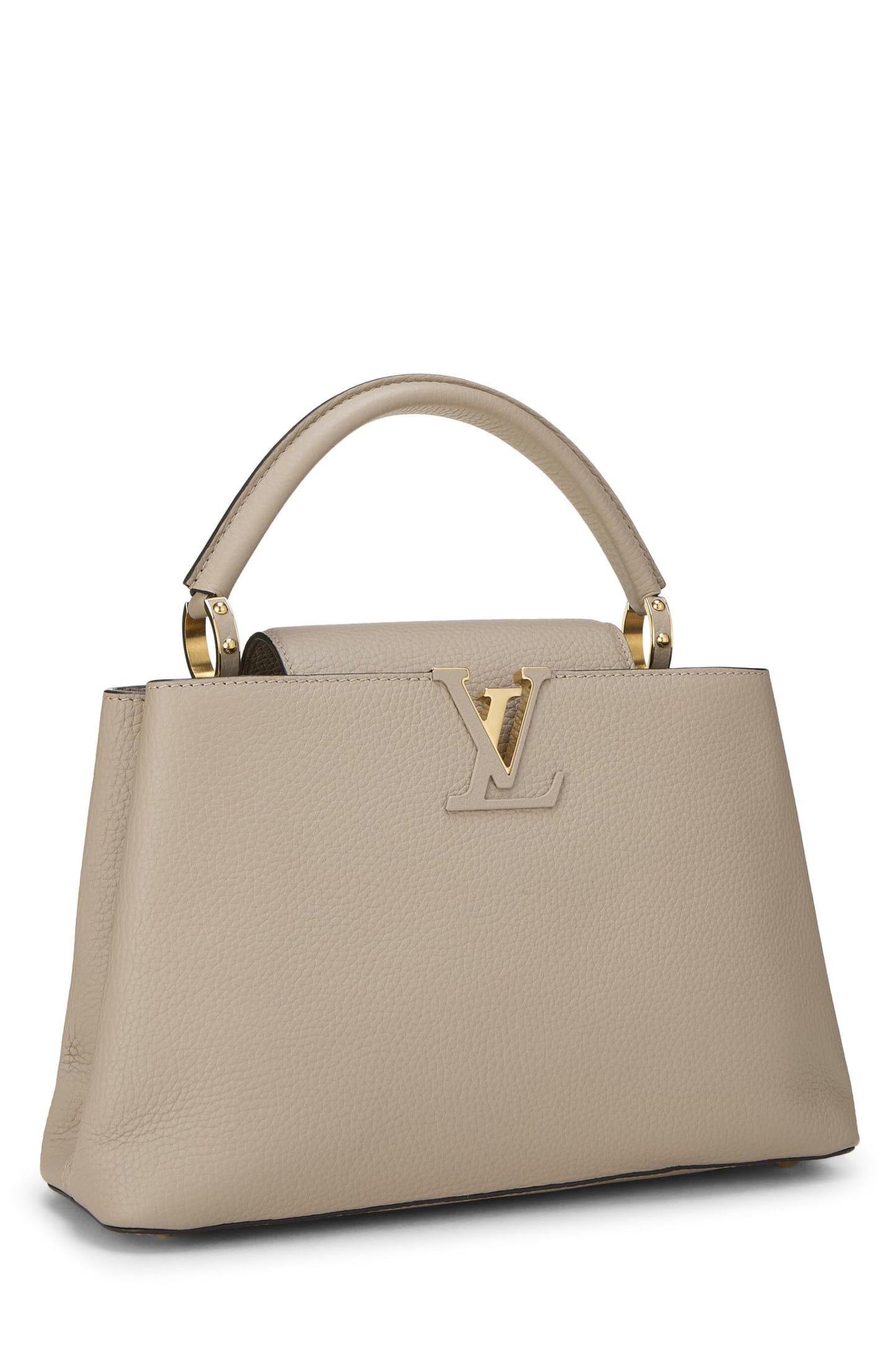 Louis Vuitton, Pre-Loved Grey Taurillon Capucines PM, Grey