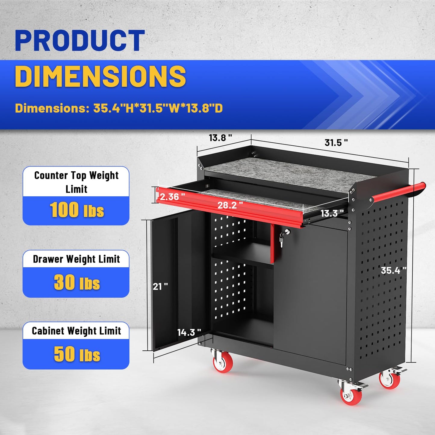 Eltean Metal Grill Cart - Outdoor Grill Cart with Storage,Grill Table with Wheels,Outdoor Bar Cart with Adjustable Shelf for Kitchen Prep and Patio BBQ