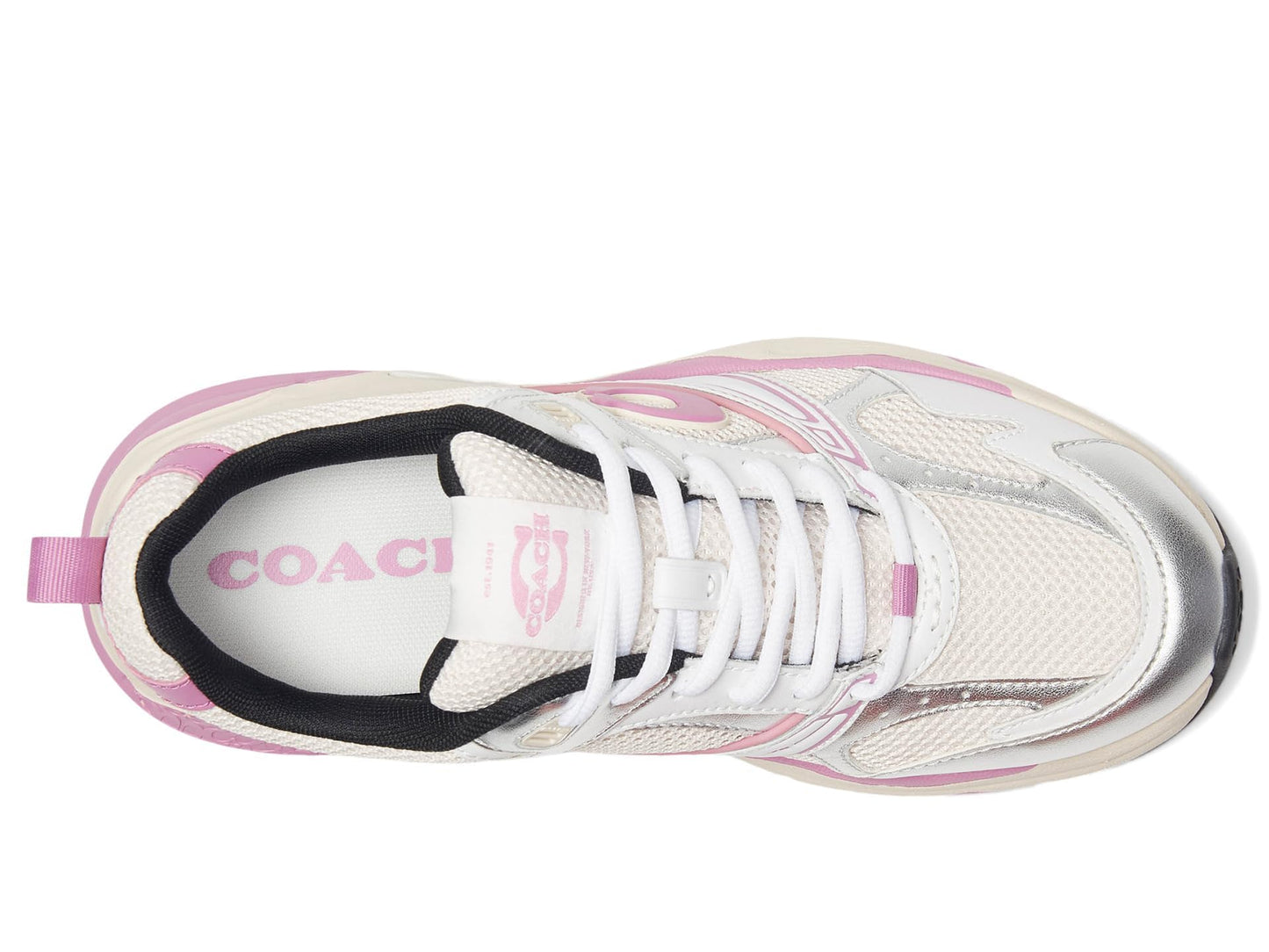 Coach Women's Mesh Sneaker, Fuchsia, 5