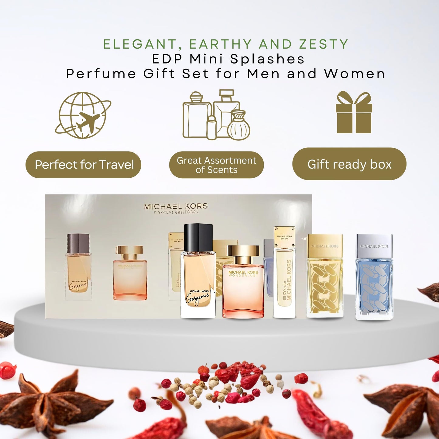 Michael Kors Perfume for Women Mini Gift Set Variety Splashes