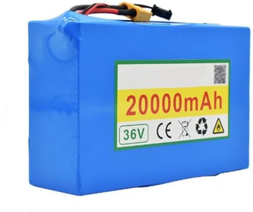 MGBIDMI 36V 20Ah Electric Bicycle Battery for 250W 500W Electric Bicycle Scooter Motor,Electric Bicycle Lithium-Ion Battery,Electric Bicycle Battery Pack with Charger T+DC