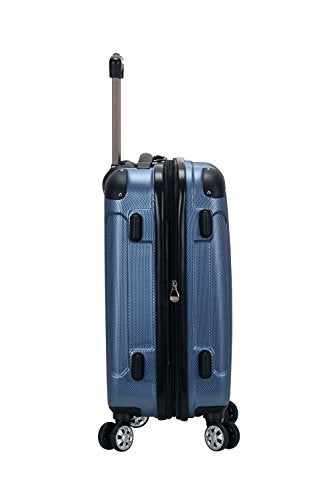 Rockland London Hardside Expandable Luggage with Spinner Wheels, Blue, Carry-On 20-Inch
