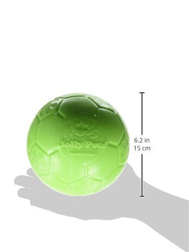 Jolly Pets Medium Soccer Ball Floating-Bouncing Dog Toy, 6 inch Diameter, Apple Green (SB06 GR)