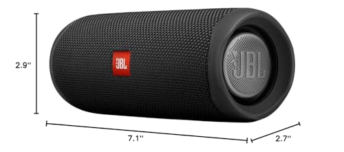 JBL FLIP 5, Waterproof Portable Bluetooth Speaker, Black, Small