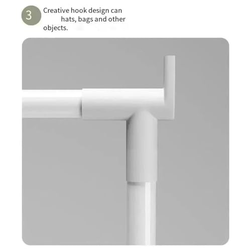 Clothes Rack Stand Set - Floor Standing Clothes Rack Stand | Household, Standing, Floor Metal, Space-Saving Garment Shelf For, Hall, Laundry Room