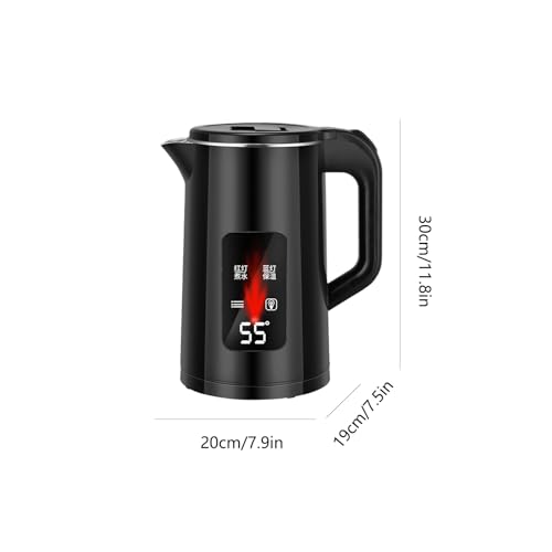 3L Stainless Steel Electric Kettle | Water Boiler – Fast Heating Hot Water Dispenser For Tea, Coffee, Instant Meals, Durable Boiler For Kitchen, Bedroom, Dorm, Family Gatherings, Daily Home Use