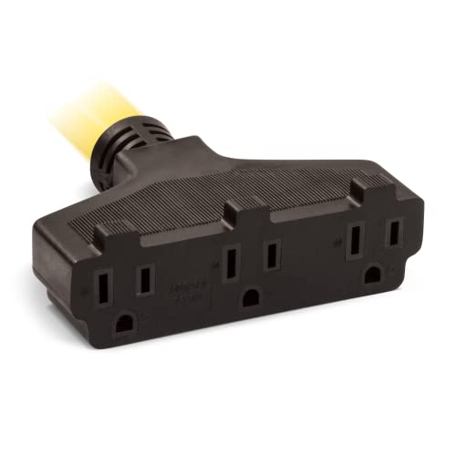 Champion Power Equipment 25-Foot 30-Amp 125-Volt Fan-Style Generator Extension Cord (L5-30P to three 5-15R)