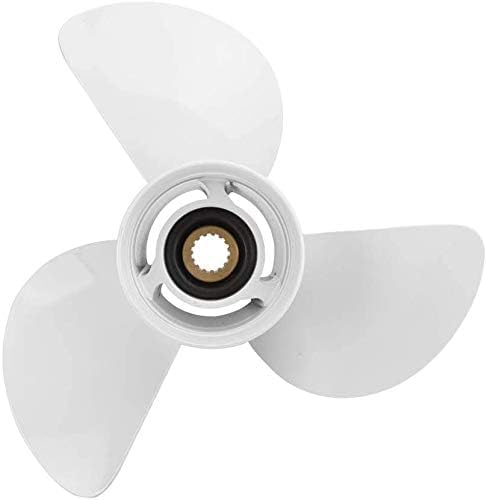 VIF Jason Marine 13 1/4x17-K Aluminum Boat Propeller for Yamaha Outboard Motos 60/70/75/80/85/90/115/130HP,OEM Parts No.6E5-45945-01-EL,15 Tooth, Rh