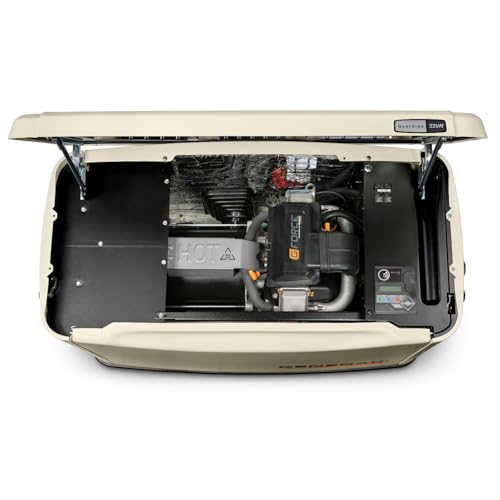 Generac Guardian 22kW Home Standby Generator with 200 Amp Transfer Switch, Durable All Aluminum, WiFi Enabled with G-Force Engine, Easy to Use, Whole House Power Backup, Smart Outage Solution - Bisque