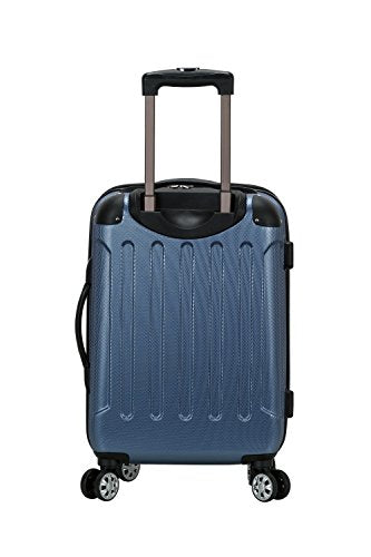 Rockland London Hardside Expandable Luggage with Spinner Wheels, Blue, Carry-On 20-Inch