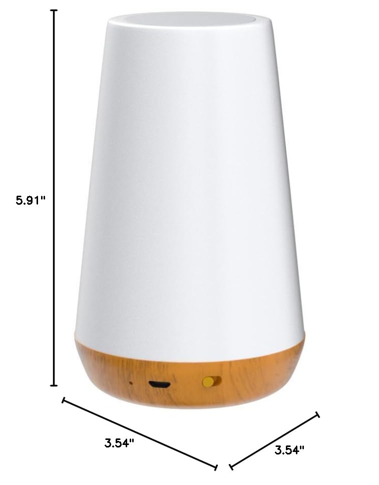 THAUSDAS Night Light, Dimmable Touch Lamp for Bedroom, Portable Table Bedside Lamp, 5 Brightness 13 RGB Colors, Night Lights for Baby Nursery Bathroom