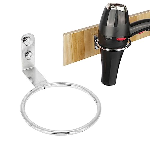 oceanside Hair Dryer Holder, Stainless Steel Wall Mount Blow Dryer Holder with Nails, Hands Autonomously Hairdryer Holder for Salon & Bathroom