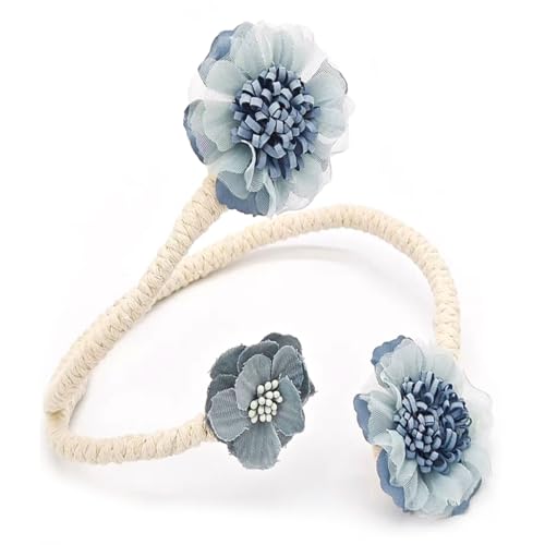 Flexible Artificial Flower Curtain Holdback Tie Not Tool Required for Easy Use Floral Window Drapery Tieback Buckle Clip
