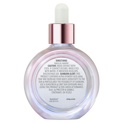 Olay Super Serum - Niacinamide, Vitamin C & E, Collagen Peptide, AHA - 5-in-1 Skin Care Benefits for Face - Healthy Glow, Brightening, Hydrating, Smoothing, Firming, Evens Tone, Anti-Aging, 1.7 Oz