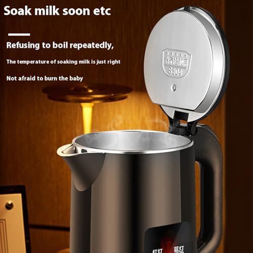 3L Stainless Steel Electric Kettle | Water Boiler – Fast Heating Hot Water Dispenser For Tea, Coffee, Instant Meals, Durable Boiler For Kitchen, Bedroom, Dorm, Family Gatherings, Daily Home Use