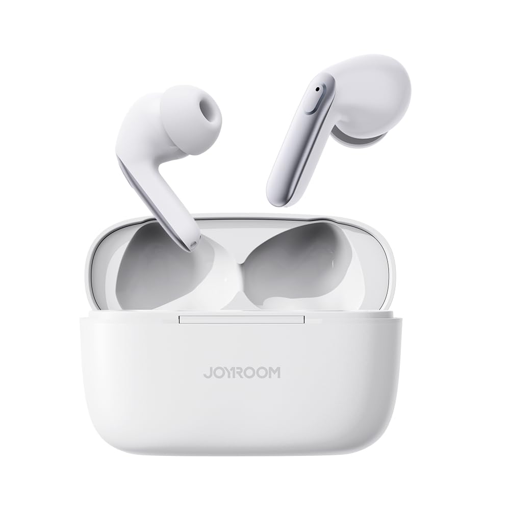 JOYROOM Wireless Earbuds, Bluetooth 5.3, HiFi Stereo, 4-Mic Noise Cancelling, Waterproof and Sweatproof Earphone for Workout, 24 Hour Playtime