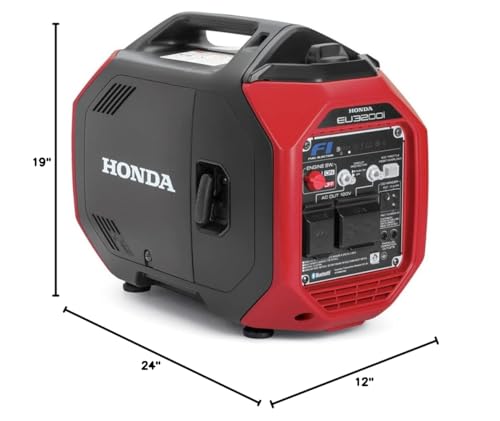 Honda 665730 EU3200IAN 3200 Watt Bluetooth Portable Inverter Generator with CO-MINDER
