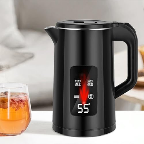 3L Stainless Steel Electric Kettle | Water Boiler – Fast Heating Hot Water Dispenser For Tea, Coffee, Instant Meals, Durable Boiler For Kitchen, Bedroom, Dorm, Family Gatherings, Daily Home Use