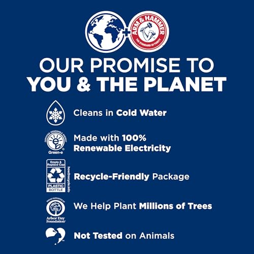 ARM & HAMMER Plus OxiClean Odor Blasters Fresh Burst, 128 Loads Liquid Laundry Detergent, 166.5 Fl oz