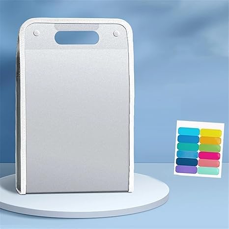 Accordion File Organizer 13 Pockets with Labels, Portable Document Receipt Organizer for A4 Files, Waterproof Expanding Files Folder for Schoolbag Office School Supplies, Back to School (Pink)