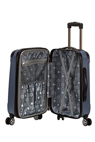 Rockland London Hardside Expandable Luggage with Spinner Wheels, Blue, Carry-On 20-Inch