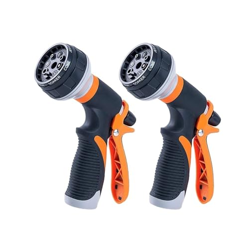 1/2Pcs Garden Hose Water Spray Gun 8 Modes Car Wash High Pressure Sprayer Watering Nozzle for Plant Lawn Yard Water Jet(Clean water tank)