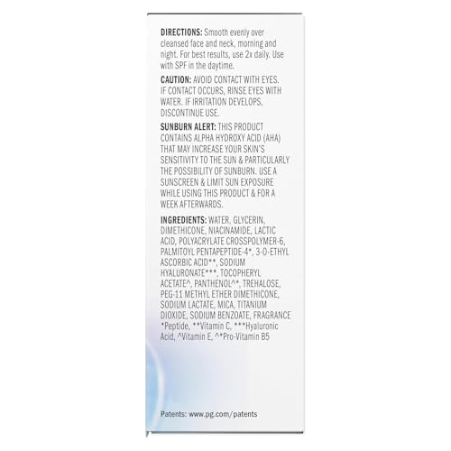 Olay Super Serum - Niacinamide, Vitamin C & E, Collagen Peptide, AHA - 5-in-1 Skin Care Benefits for Face - Healthy Glow, Brightening, Hydrating, Smoothing, Firming, Evens Tone, Anti-Aging, 1.7 Oz