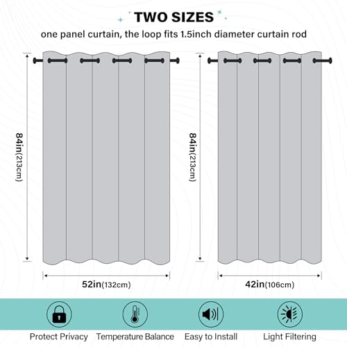 tplaotee Black and White Illustration Celebrate Black Out Curtain Curtains for Bedroom Living Room 84 inches Length Blackout Blinds Room Darkening Curtains Size 52x84 in