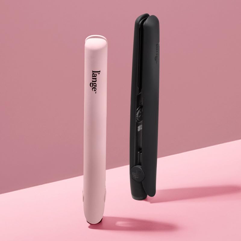 L'ANGE HAIR Le Ceramique 1-Pass Flat Iron Hair Straightener | Fast Heating Ceramic Flat Iron | Best Hot Tools Professional Hair Straightener to Lock in Moisture & Shine | (Blush)