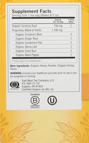 Yogi Tea, Honey Chai Turmeric Vitality, 16 ct