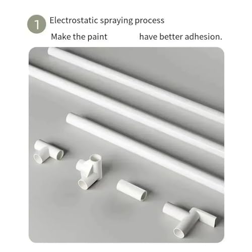 Clothes Rack Stand Set - Floor Standing Clothes Rack Stand | Household, Standing, Floor Metal, Space-Saving Garment Shelf For, Hall, Laundry Room