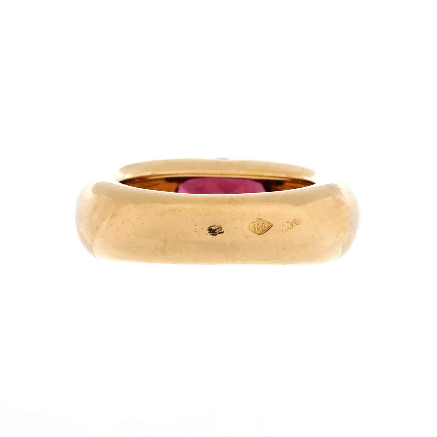 Cartier, Pre-Loved Ellipse Ring 18K Yellow Gold with Rhodolite Large, Yellow Gold
