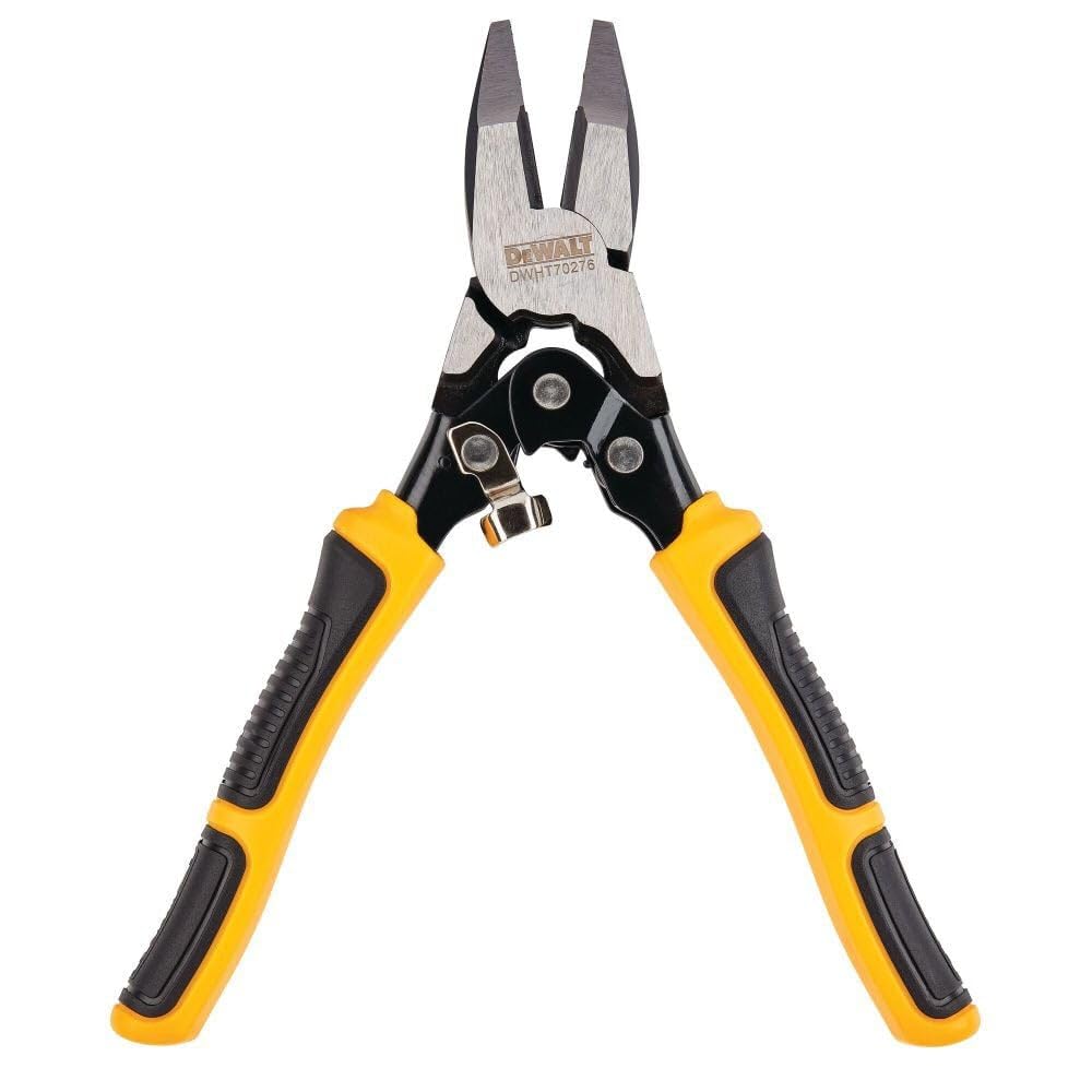 DEWALT DWHT70276 Compound Action Lineman Pliers 4-1/2 Inch, Chrome