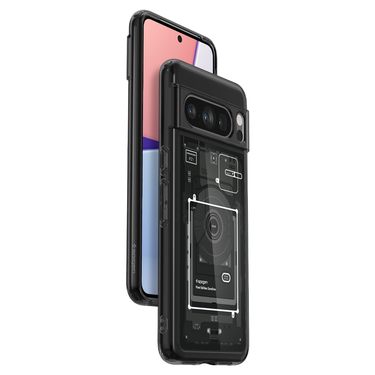 Spigen for Pixel 8 Pro Case, Ultra Hybrid (2023) [Anti-Yellowing] [Military-Grade Protection] - Zero One