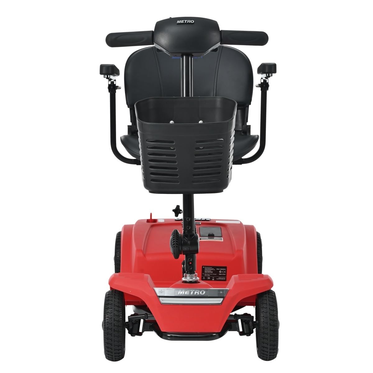 Red Foldable Electric Mobility Scooter - Compact & User - Friendly