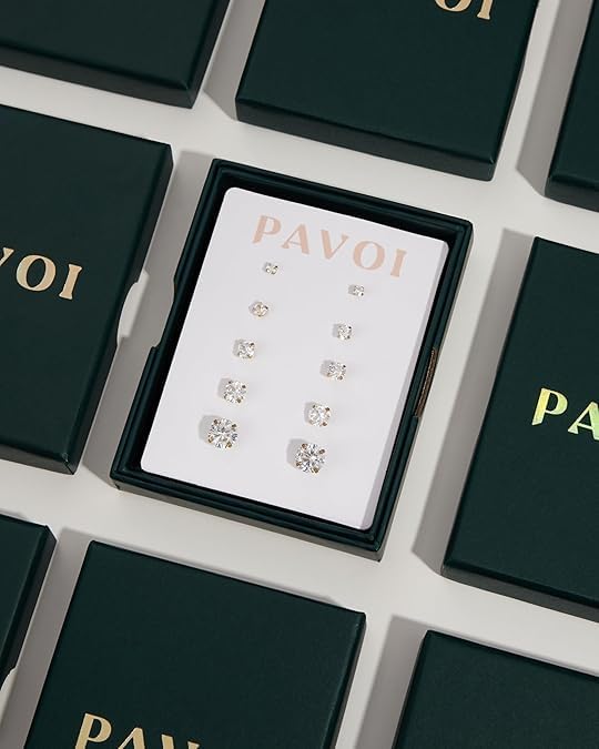 PAVOI 14K Gold Plated Crystal Solitaire 1.5 Carat (7.3mm) Cubic Zirconia Dainty Choker Necklace | Gold Necklaces for Women