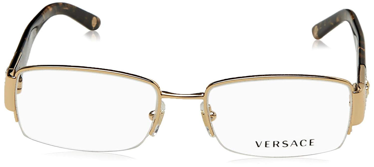Versace VE 1175B Eyeglasses w/Gold Frame and Non- 53 mm Diameter Lenses,