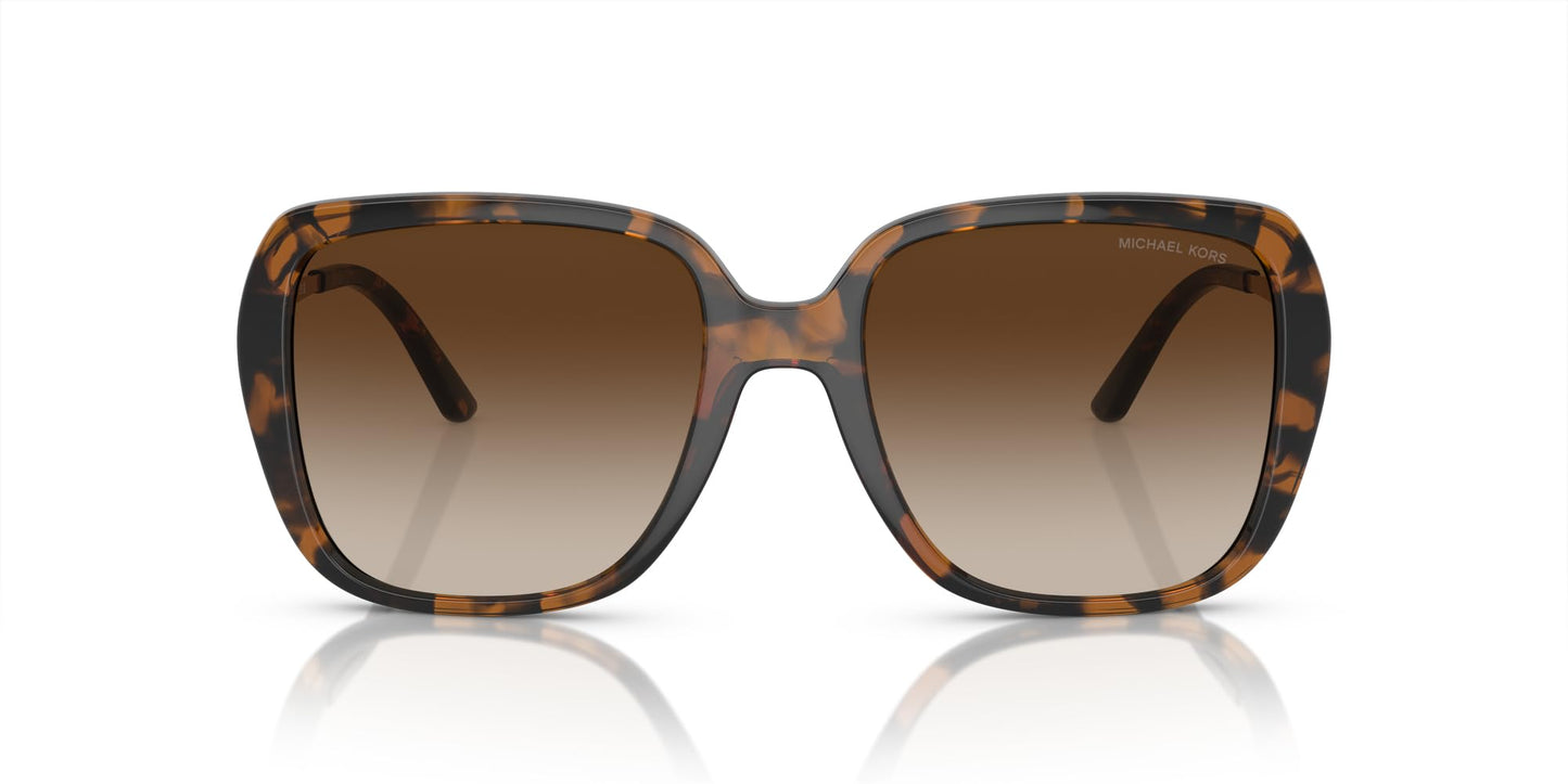 Michael Kors MK2206 Albany Sunglasses, Dark Tortoise/Brown Gradient, 55 mm