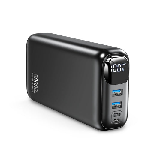 OHOVIV Portable Charger 50000mAh Power Bank - 22.5W Fast Charging External Battery Pack,USB-C Portable Phone Charger for iPhone 16/15/14/13 Pro Android Samsung,Best for Travel Camping Essential