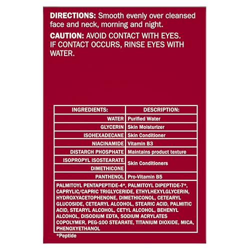 Olay Collagen Peptide Face Moisturizer, Firming Cream for Women, Fragrance-Free, Non-Greasy - Hydrating, Anti-Aging, Anti-Wrinkle, Smoothing of Fine Lines, Tightening Skin Care - Niacinamide, 1.7 Oz