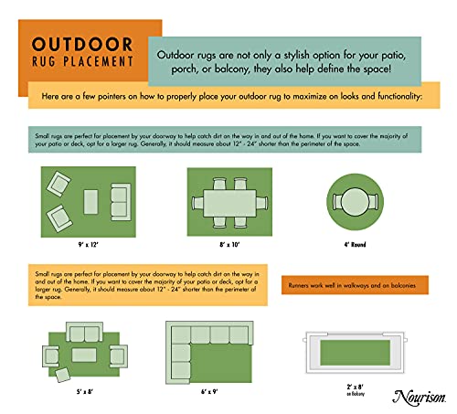 Nourison Home Positano 7' x 10' Fabric Grey Ivory Area Rug